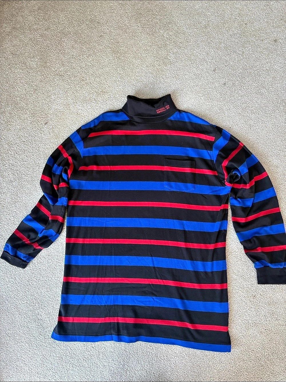 Polo by Ralph Lauren Polo Striped Long Sleeve in Black & Blue